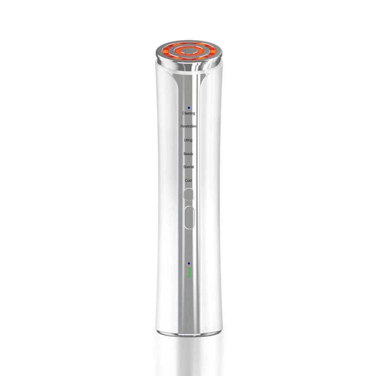 6-in-1 Microcurrent Facial Device - Glow-Boosting Massager for Face Skin Rejuvenation