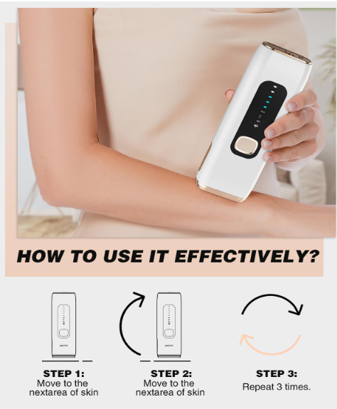 IPL Laser Hair Removal Device for Women Men at Home