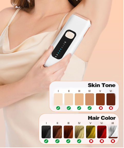 IPL Laser Hair Removal Device for Women Men at Home