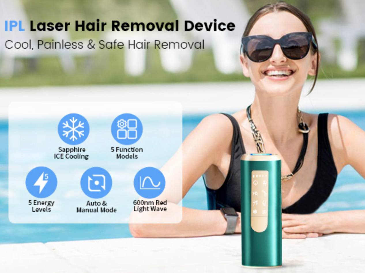 IPL Laser Hair Removal Device for Women Men at Home