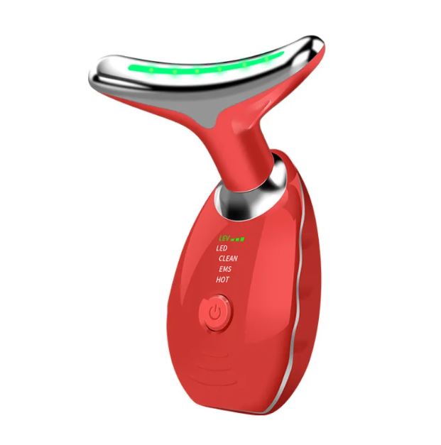 Facial Massager for Face and Neck, Red-Light-Therapy-for-Face and Neck, Face culpting Wand