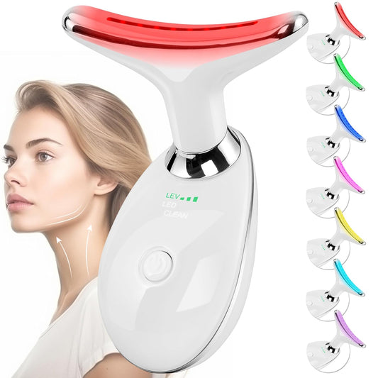 Facial Massager for Face and Neck, Red-Light-Therapy-for-Face and Neck, Face culpting Wand